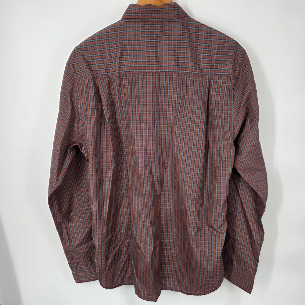 KAVU Mens Medium Plaid Button Up Shirt Long Sleeve Nylon Performance Lightweight - Picture 3 of 7